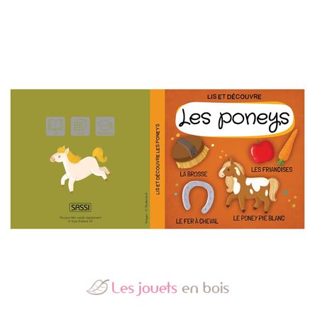 Buch und Puzzle Die Ponys SJ-329898 Sassi Junior 3