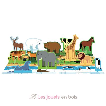 Buch und Puzzle Die Tiere SJ-355361 Sassi Junior 4
