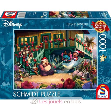 Puzzle Lilo und Stitch Aloha Christmas 1000 Teile S-58049 Schmidt Spiele 1