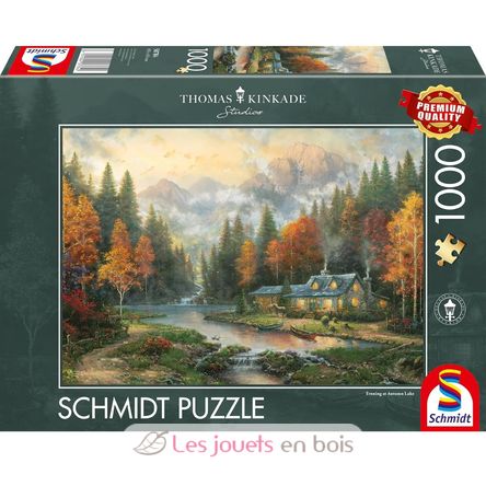 Puzzle Herbstabend am See 1000 Teile S-58784 Schmidt Spiele 1
