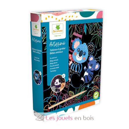 Scratch Art Tierbabys SYCREA010 Sycomore 1