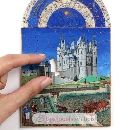 September der Frères de Limbourg A1366-80 Puzzle Michele Wilson 3