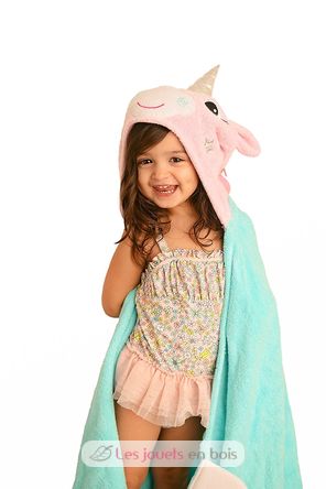 Kinder Kapuzen-Handtuch Allie das Alicorn ZOO-122-001-012 Zoocchini 1