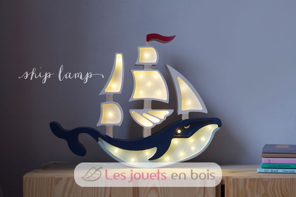 Schiff-Nachtlampe blau LL029-360 Little Lights 2