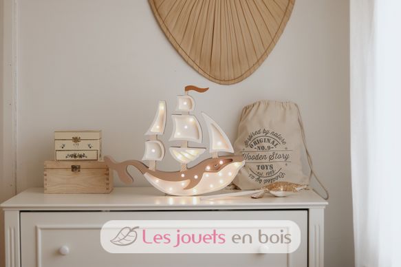 Schiff-Nachtlampe braun LL029-473 Little Lights 2