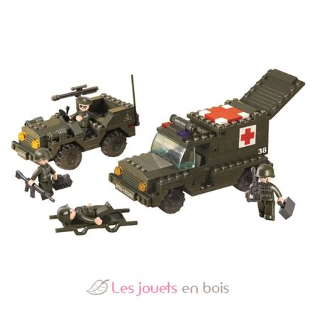 Army - Militärkrankenwagen 229 Teile SL-M38-B6000 Sluban 2