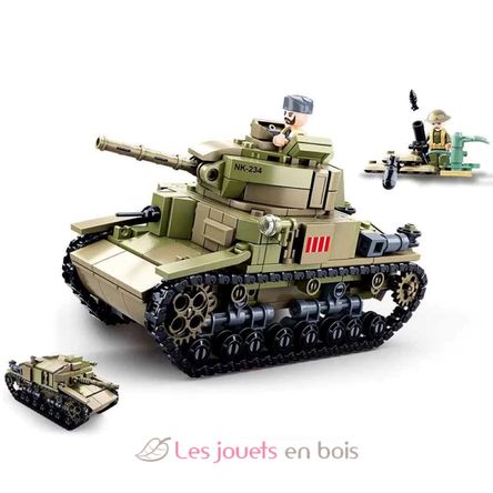 Army WWII - Italienischer Panzer 2-in-1 SL-M38-B0711 Sluban 2