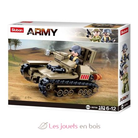 Army WWII - Kleiner italienischer Armeepanzer SL-M38-B0709 Sluban 3