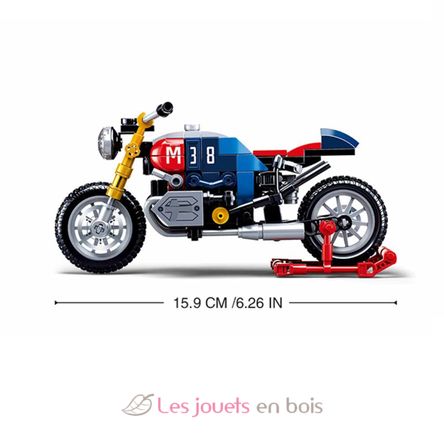 Model Bricks - Cafe Racer Motorrad SL-M38-B0958 Sluban 5