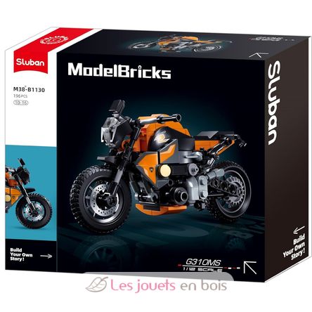 Model Bricks - Oranges Motorrad SL-M38-B1130 Sluban 1