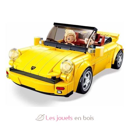 Model Bricks - Deutscher Sportwagen gelb SL-M38-B1097 Sluban 2