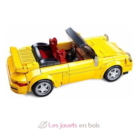 Model Bricks - Deutscher Sportwagen gelb SL-M38-B1097 Sluban 3
