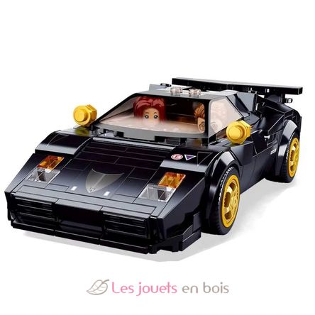 Model Bricks - Italienischer Sportwagen schwarz SL-M38-B1098 Sluban 2