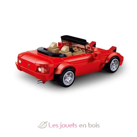 Model Bricks - MX5 Roter Sportwagen SL-M38-B1128 Sluban 3
