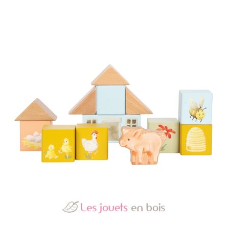 Holzbausteine Bauernhof LE12905 Small Foot company 3