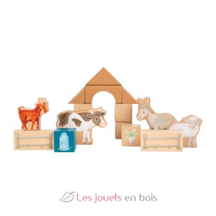 Holzbausteine Bauernhof LE12905 Small Foot company 4