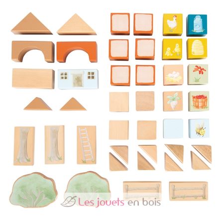 Holzbausteine Bauernhof LE12905 Small Foot company 7