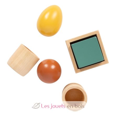 Montessori Sortierspiel mit Kugel, Würfel und Ei LE12925 Small Foot company 7