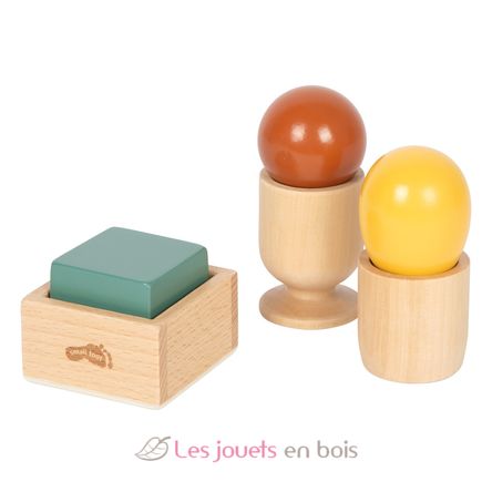 Montessori Sortierspiel mit Kugel, Würfel und Ei LE12925 Small Foot company 8
