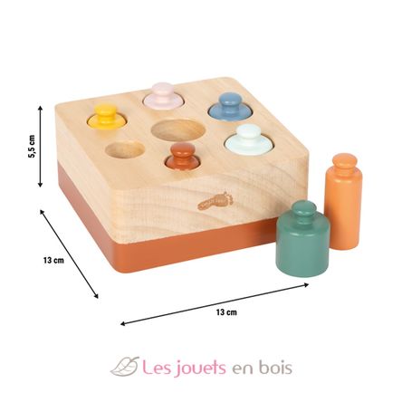 Montessori Steckspiel mit Zylindern LE12932 Small Foot company 6