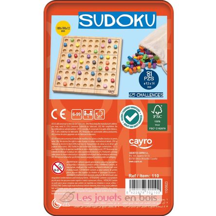 Sudoku in der Metallbox CA110 Cayro 5