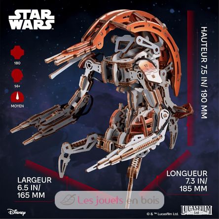 Droideka Star Wars Mechanische Modell Bausatz U70275 Ugears 3