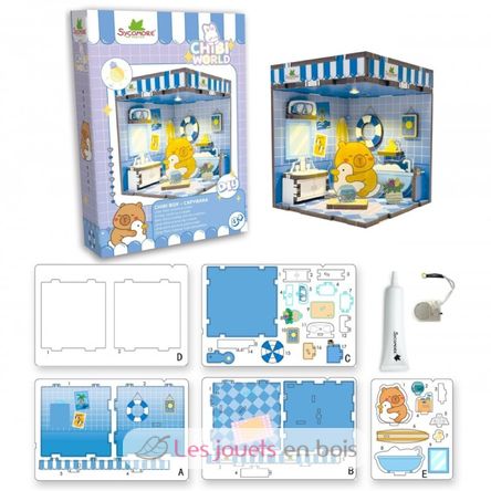 Mini-Szene zum Gestalten Chibi Box Wasserschwein SYCREA094 Sycomore 2