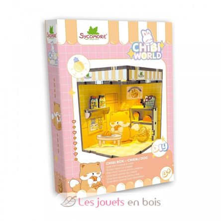 Mini-Szene zum Gestalten Chibi Box Hund SYCREA093 Sycomore 1