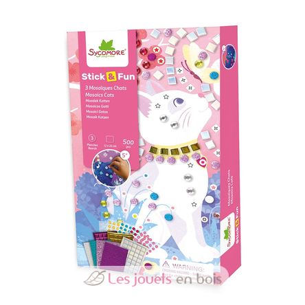Mini-Mosaike Katzen SYCRE7075 Sycomore 1