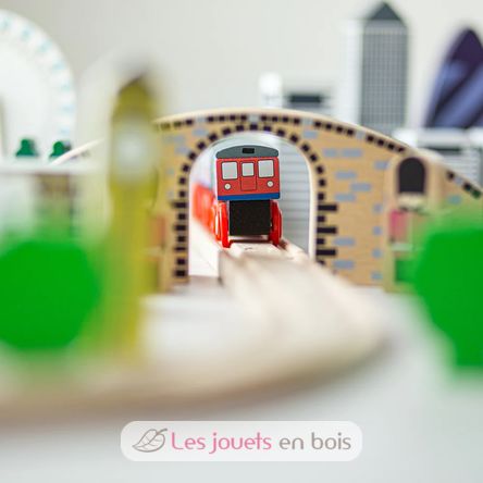 Stadt London Holzeisenbahn Set BJ-T0099 Bigjigs Toys 7