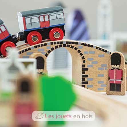 Stadt London Holzeisenbahn Set BJ-T0099 Bigjigs Toys 8