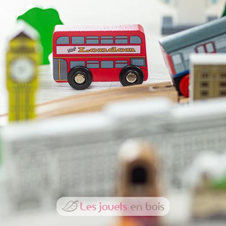 Stadt London Holzeisenbahn Set BJ-T0099 Bigjigs Toys 5