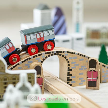 Stadt London Holzeisenbahn Set BJ-T0099 Bigjigs Toys 4