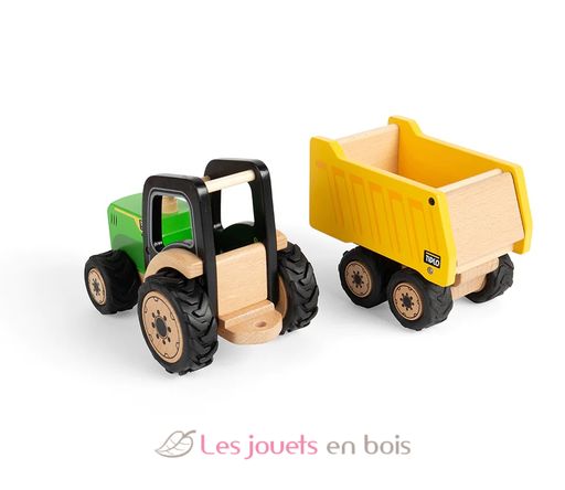 Traktor und Anhänger aus Holz BJ-T0534 Bigjigs Toys 2