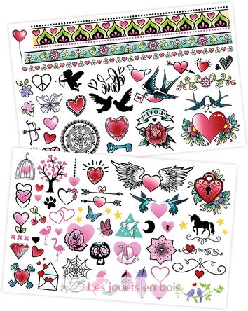 75 auswaschbare Tattoos Bunt BUK-TA003 Buki France 3