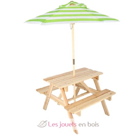 Kinder-Picknicktisch mit Sonnenschirm ED-KG401 Esschert Design 1