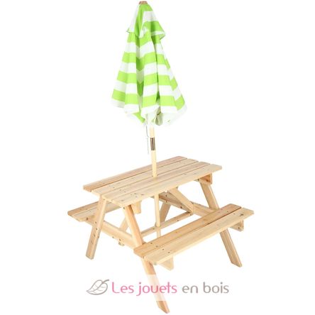 Kinder-Picknicktisch mit Sonnenschirm ED-KG401 Esschert Design 4