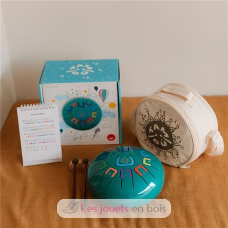 Zungentrommel 11 Töne türkis JCTMB08T Tambú 4