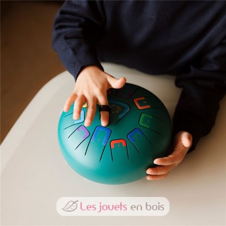 Zungentrommel 11 Töne türkis JCTMB08T Tambú 2