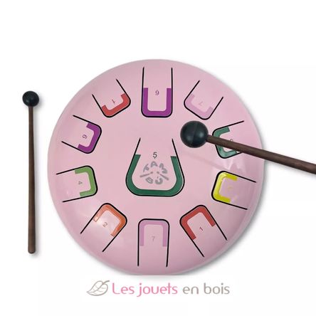 Zungentrommel 11 Töne Rosa JCTMB08P Tambú 2