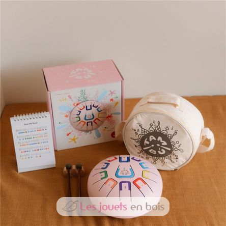 Zungentrommel 11 Töne Rosa JCTMB08P Tambú 4