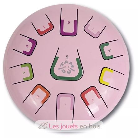 Zungentrommel 11 Töne Rosa JCTMB08P Tambú 1