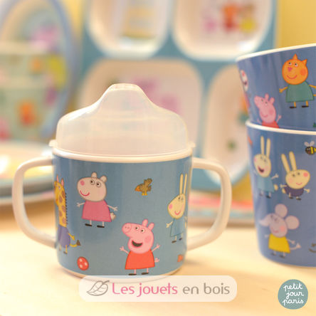 Cup zwei Henkel mit abnehmbarem Ausguss Peppa Pig PJ-PI904K Petit Jour 5