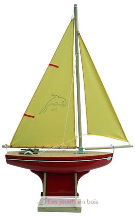 Segelboot rot - Länge 35 cm TI401RVJ Tirot 1