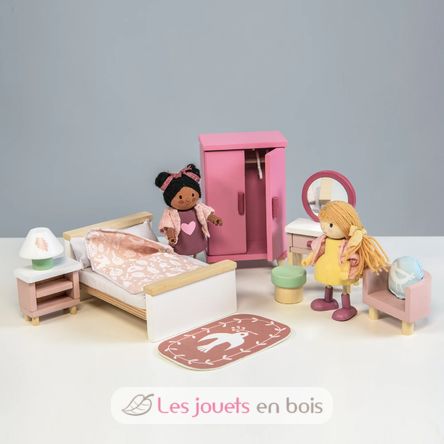 Schlafzimmer für Puppenhaus TL8152 Tender Leaf Toys 4