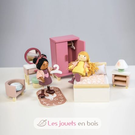 Schlafzimmer für Puppenhaus TL8152 Tender Leaf Toys 6