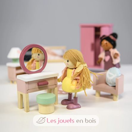 Schlafzimmer für Puppenhaus TL8152 Tender Leaf Toys 7