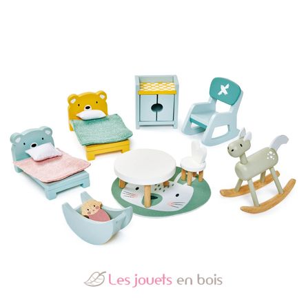 Kinderzimmer für Puppenhaus TL8155 Tender Leaf Toys 1