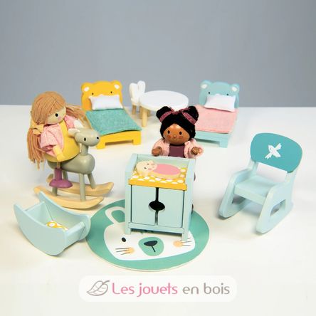 Kinderzimmer für Puppenhaus TL8155 Tender Leaf Toys 3