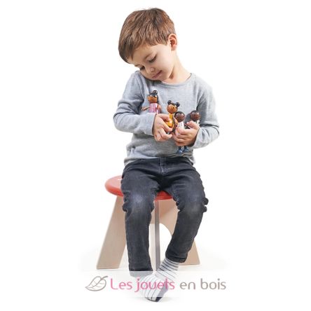 Puppenfamilie aus Holz TL8191 Tender Leaf Toys 2